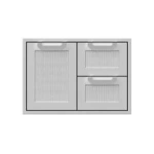 Hestan 30" Double Combo Door/Drawer, Grove/Green