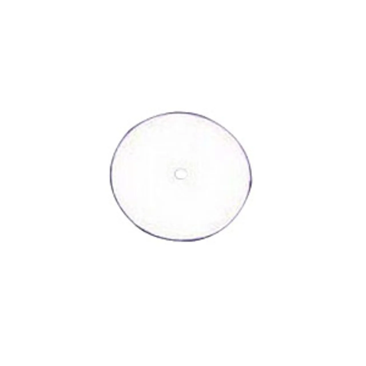 Hypalon® Mini/Large Rubber Faceplate 1-1/4" Opening, 2-3/4" OD, White, Flat