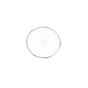 Hypalon® Mini/Large Rubber Faceplate 1-1/4" Opening, 2-3/4" OD, White, Flat