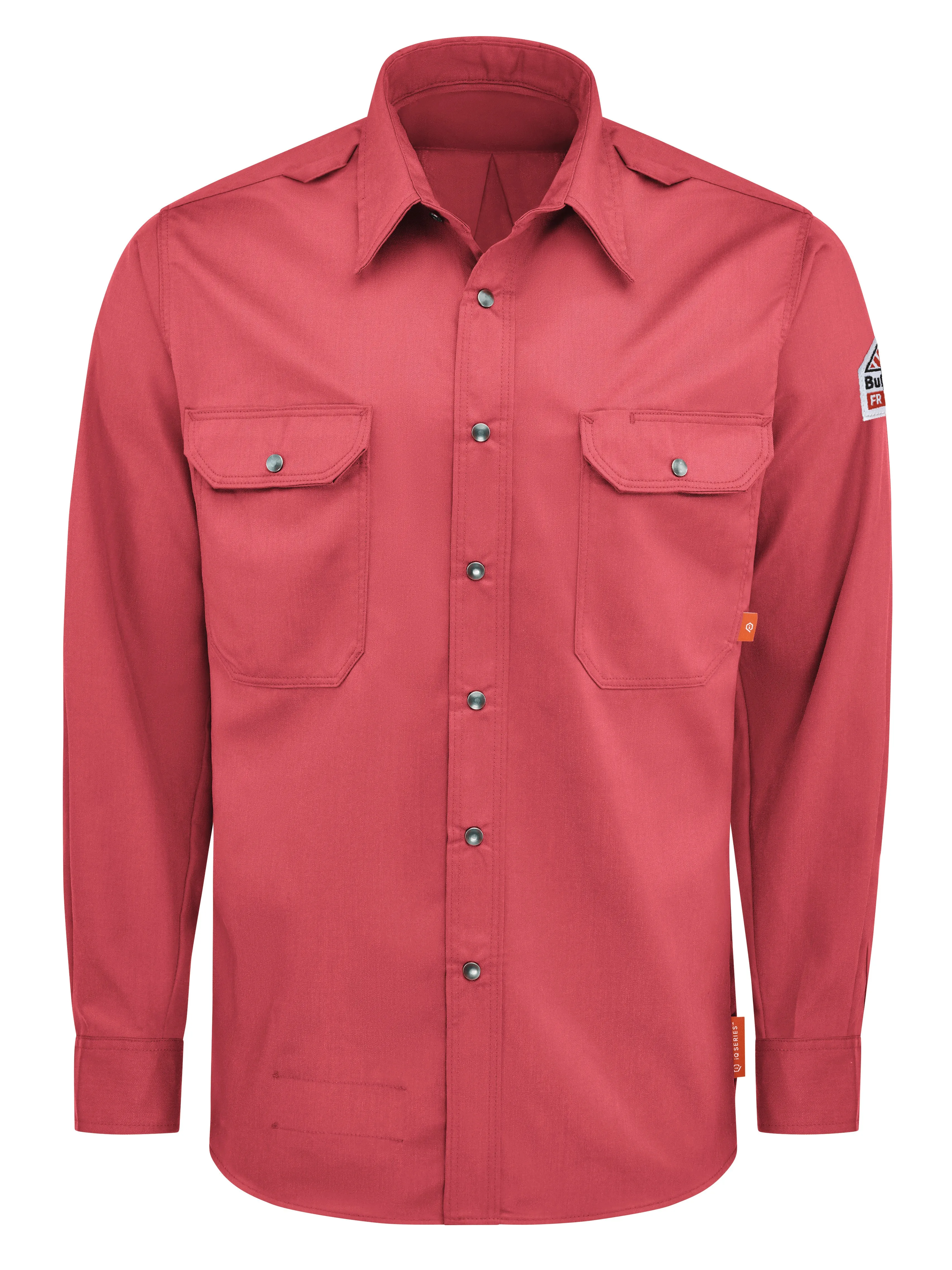 iQ Series® Men's Midweight Comfort Snap-Front Woven Shirt QS28 - Red