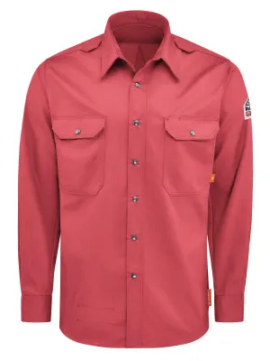 iQ Series® Men's Midweight Comfort Snap-Front Woven Shirt QS28 - Red