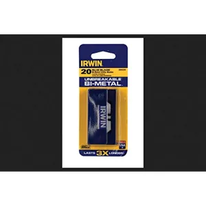 IRWIN Tools Blue Blade Bi-Metal Utility Blade, 20-Pack (2084200)