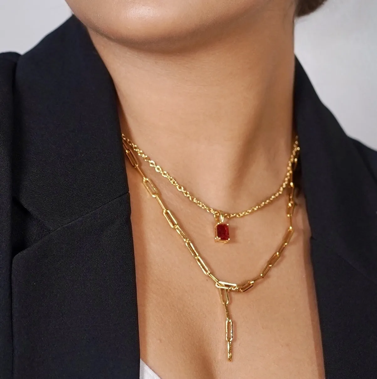 KY101479 - Paper Clip Necklace