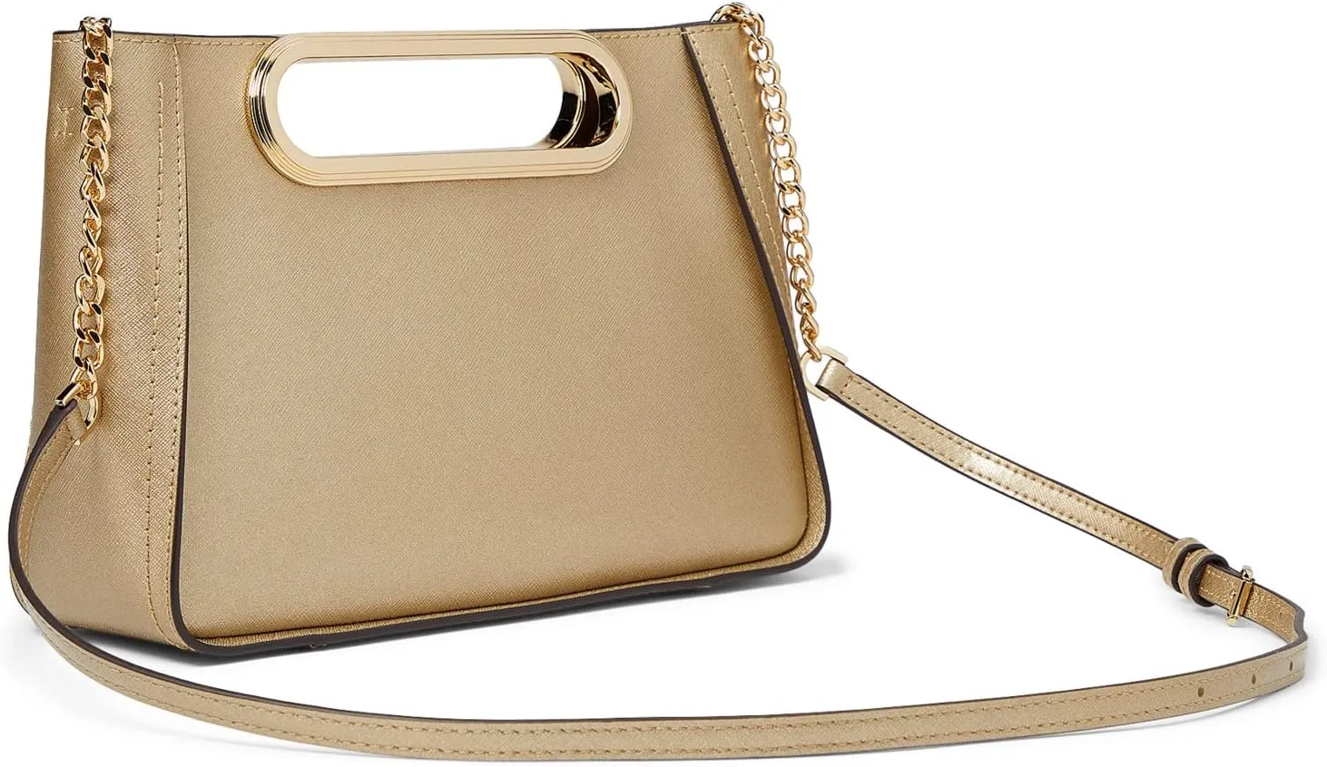 Large convertible Chelsea MICHAEL Michael Kors clutch, Pale Gold