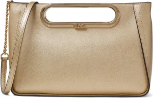 Large convertible Chelsea MICHAEL Michael Kors clutch, Pale Gold