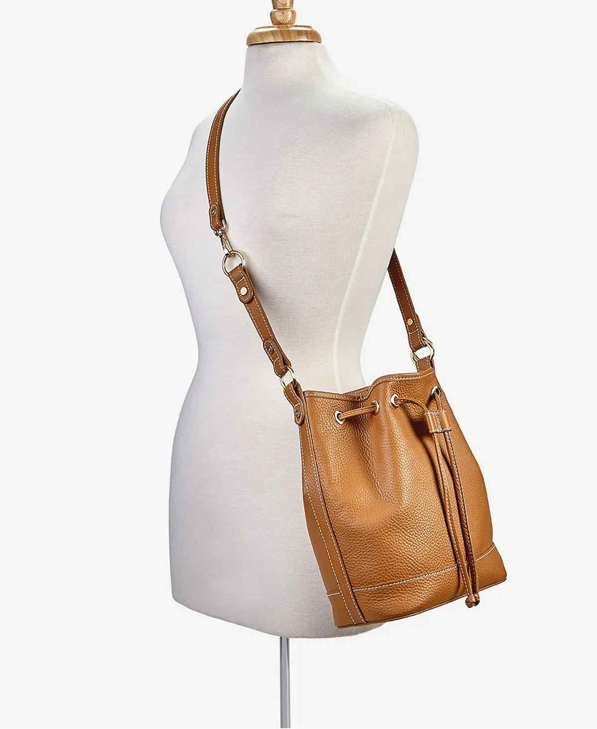 Leather bucket bag Cassie GiGi New York