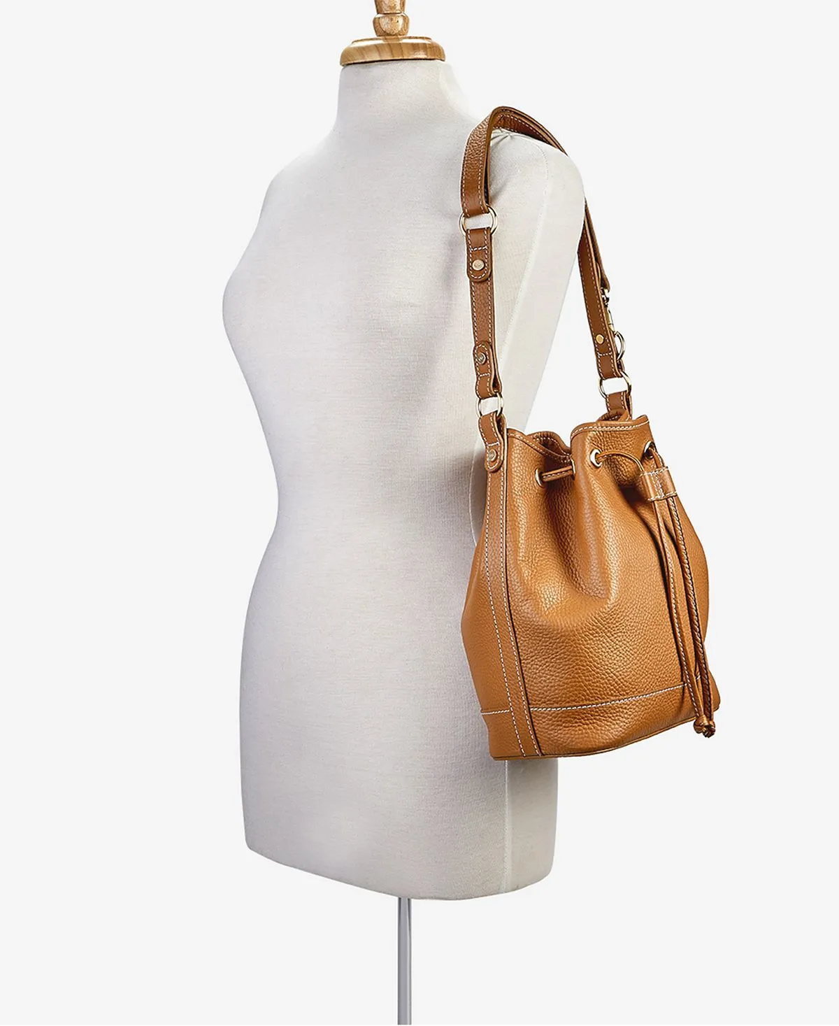 Leather bucket bag Cassie GiGi New York