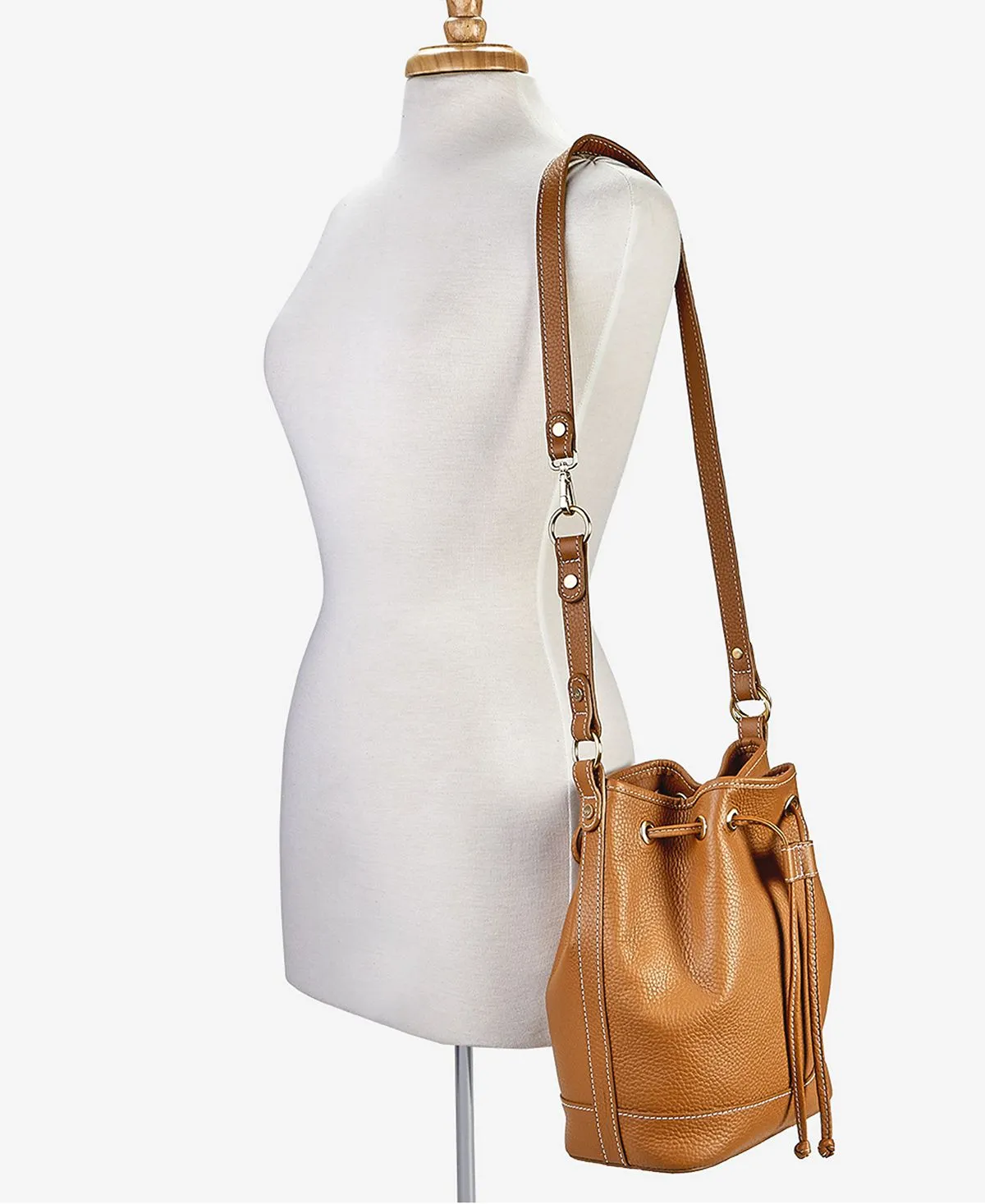 Leather bucket bag Cassie GiGi New York