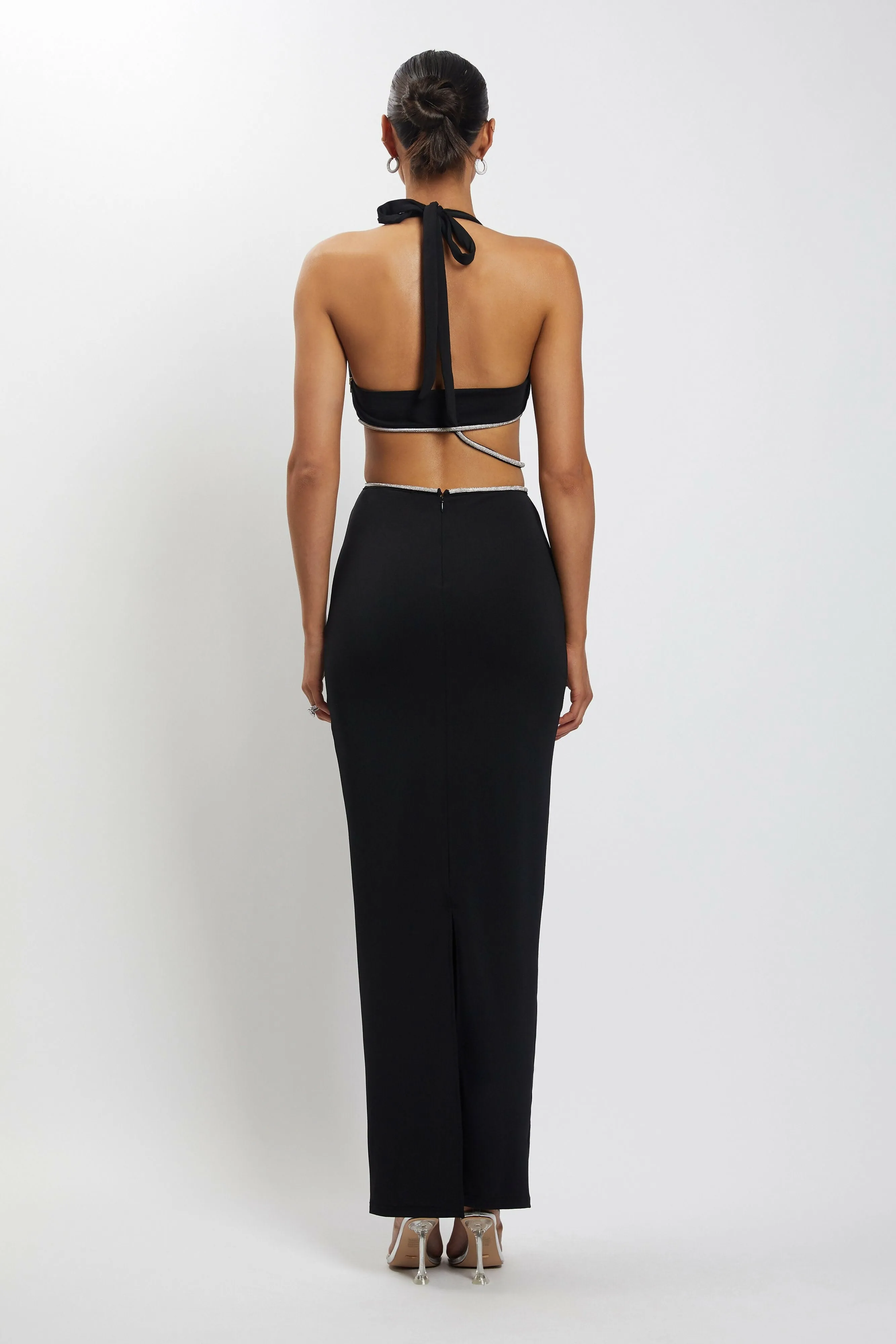 Meshki Nicha Diamante Cut Out Midi