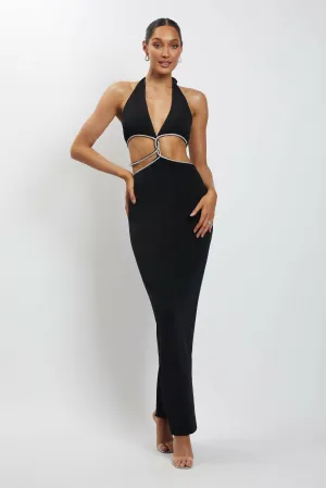 Meshki Nicha Diamante Cut Out Midi