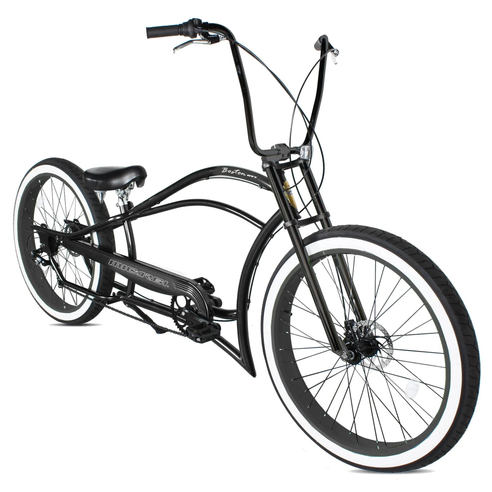 Micargi Bicycles 26" Boston 7-Speed Stretch Cruiser Bicycle