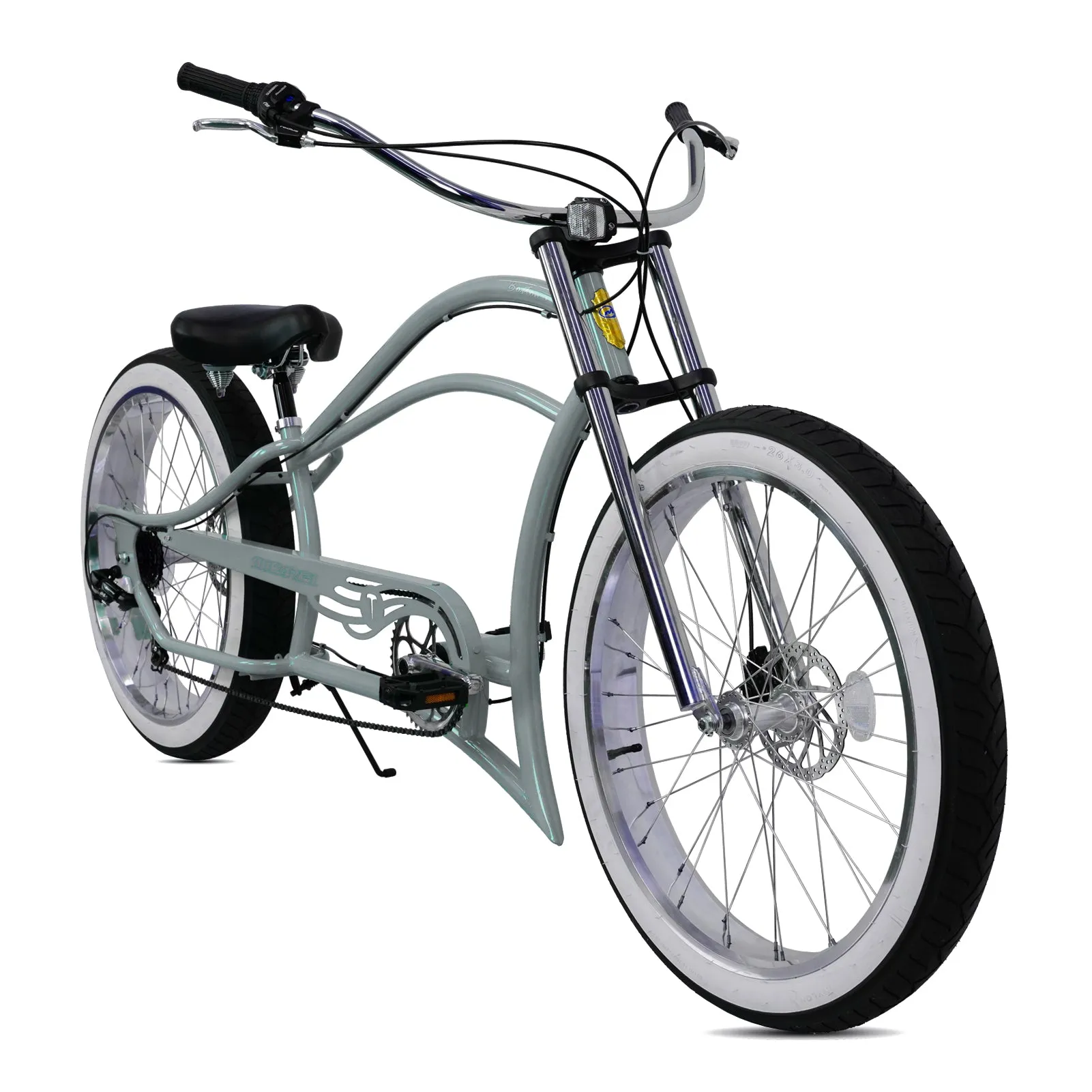 Micargi Bicycles 26" Boston 7-Speed Stretch Cruiser Bicycle
