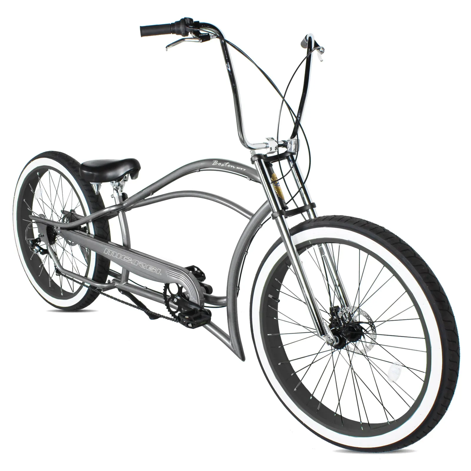 Micargi Bicycles 26" Boston 7-Speed Stretch Cruiser Bicycle