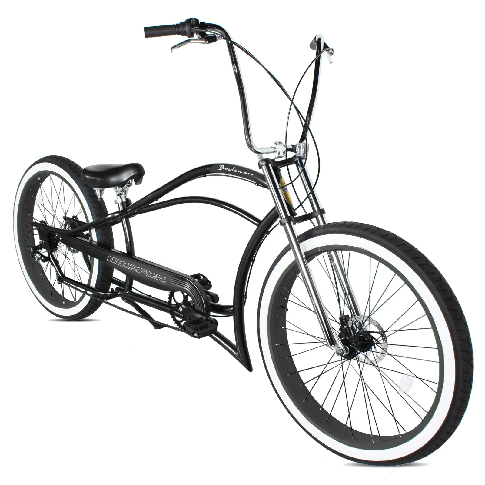 Micargi Bicycles 26" Boston 7-Speed Stretch Cruiser Bicycle
