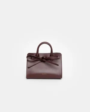 Mini Mini Sun Bag in Burgundy Calf