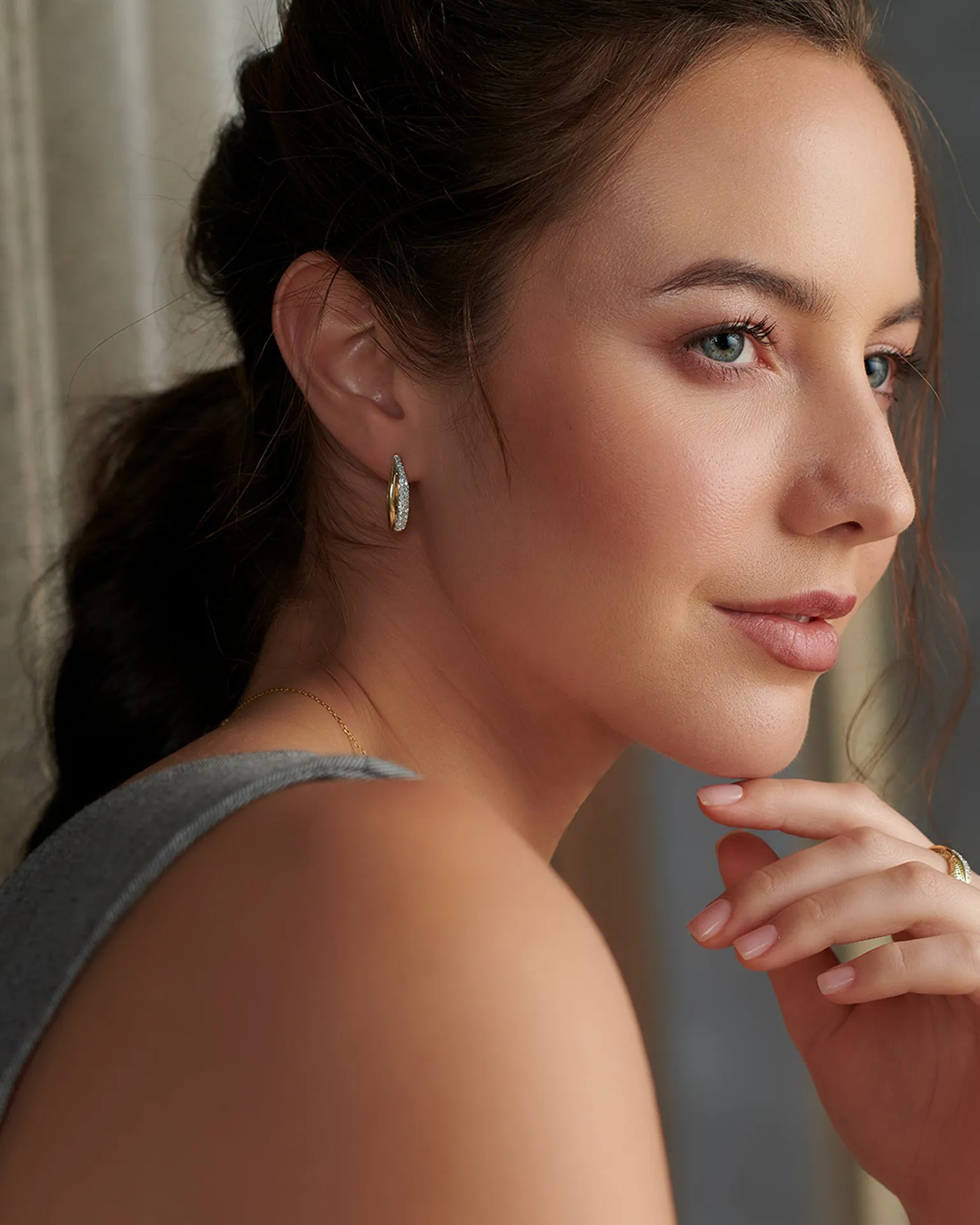 Open Double Row Hoops