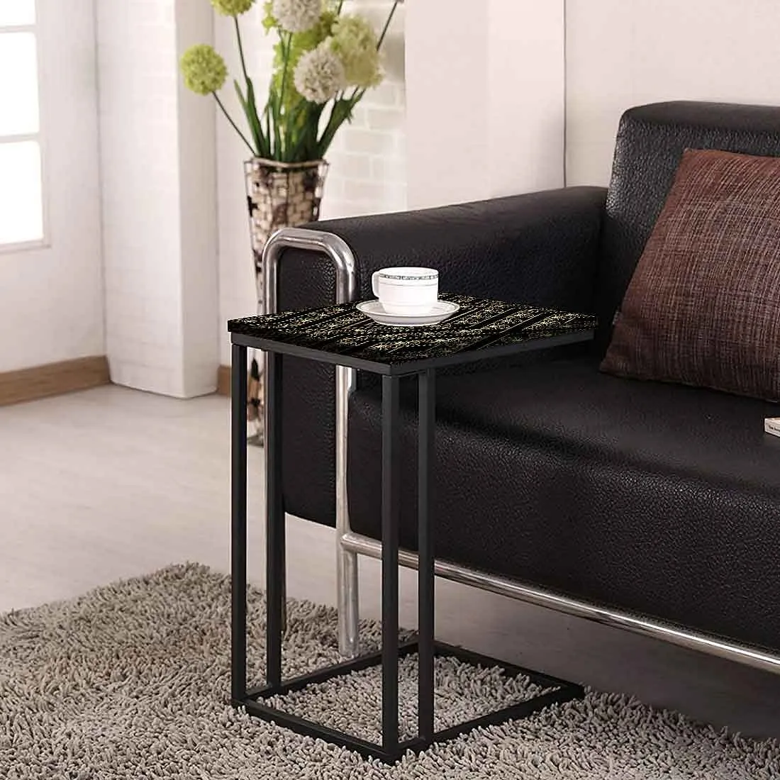 Outdoor Metal C Table -  Retro Pattern
