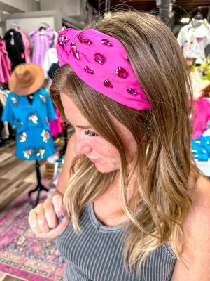 Pink Stone Glam Headband