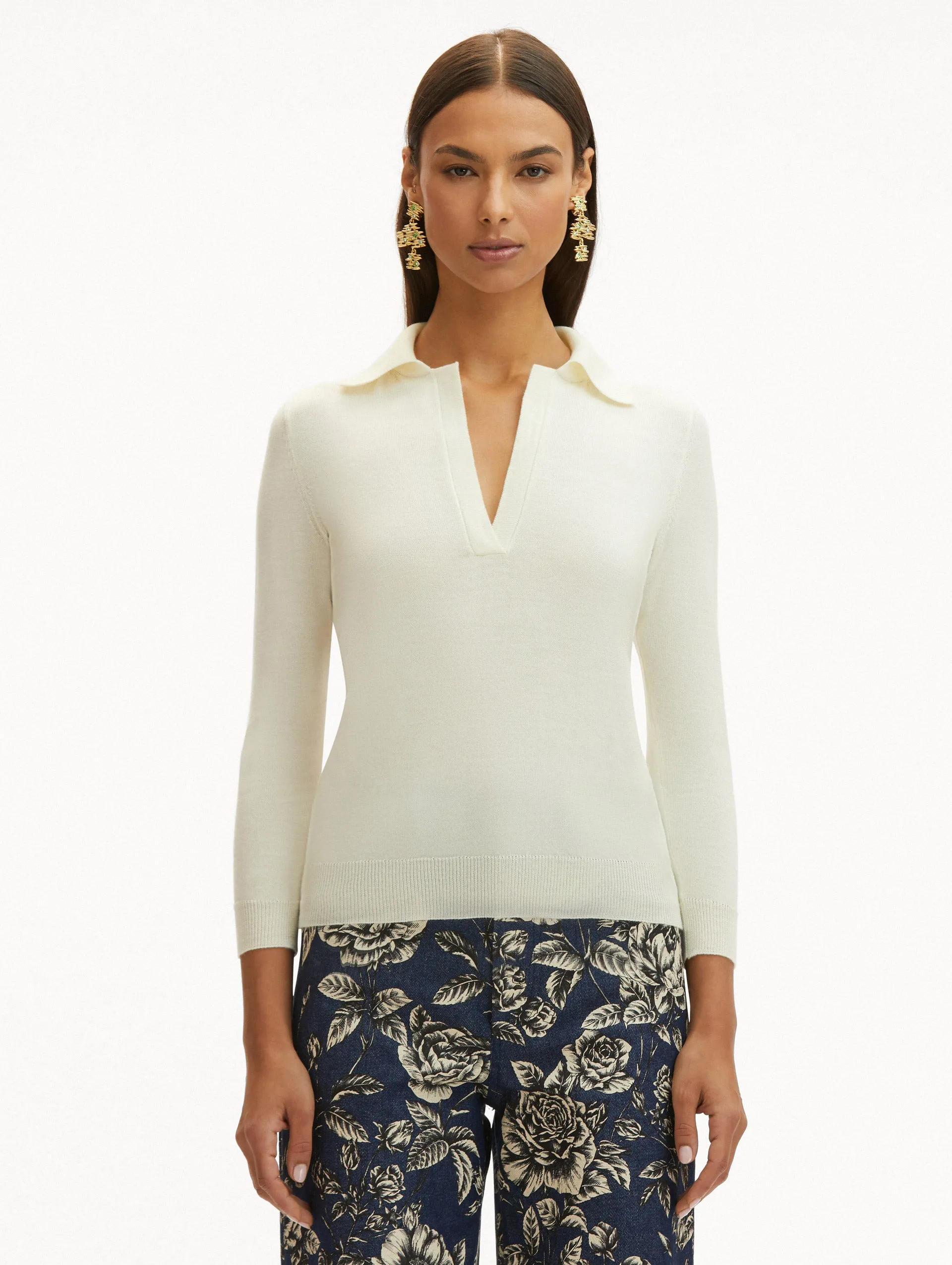 Polo Collared Pullover