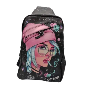 PREMIUM SAFFIANO LEATHER SHOULDER BAG l PINK HAT GIRL