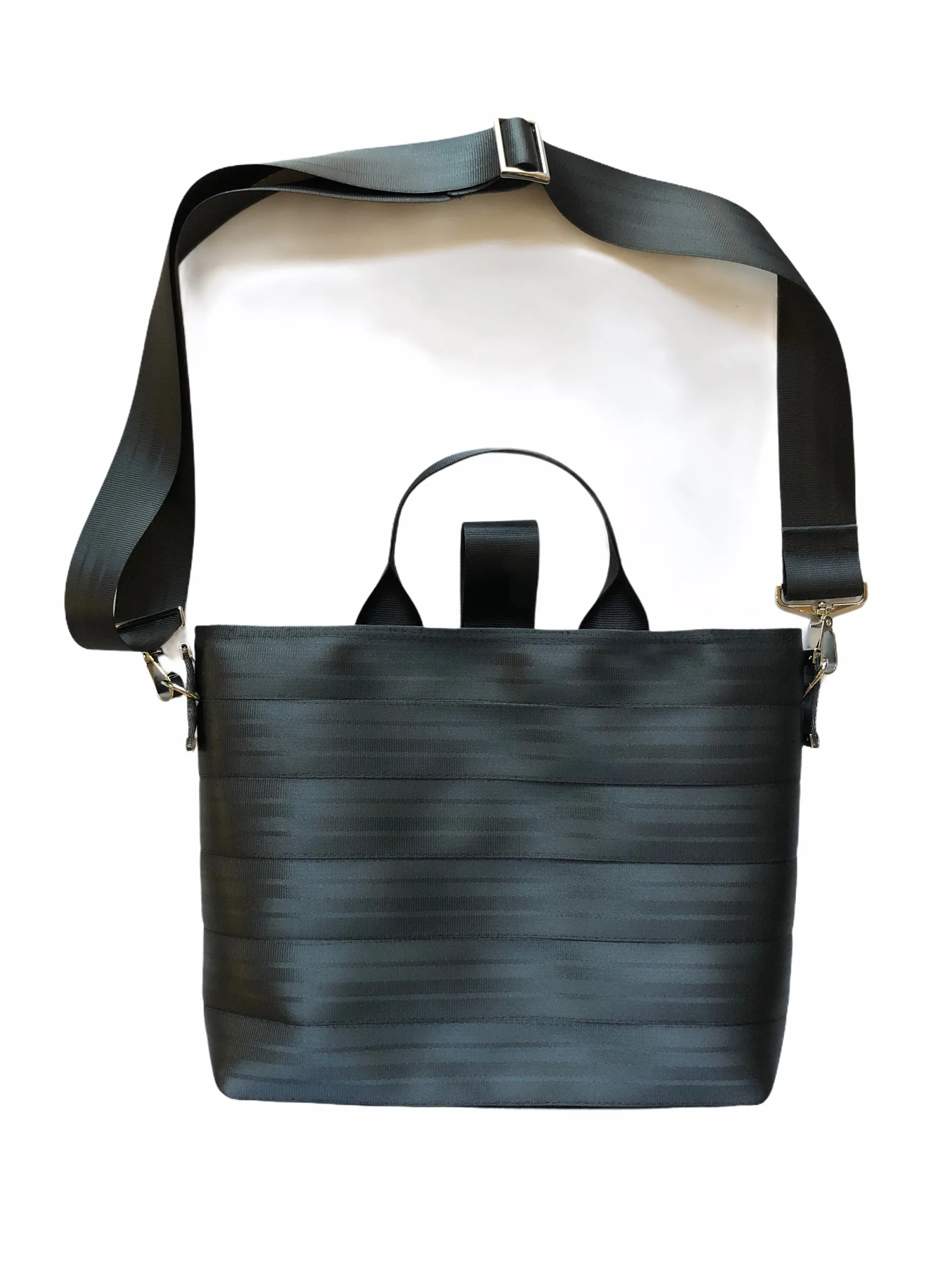 Pure Detroit OFFICIAL -  Convertible Tote Seatbelt Bag - Black PRE ORDER