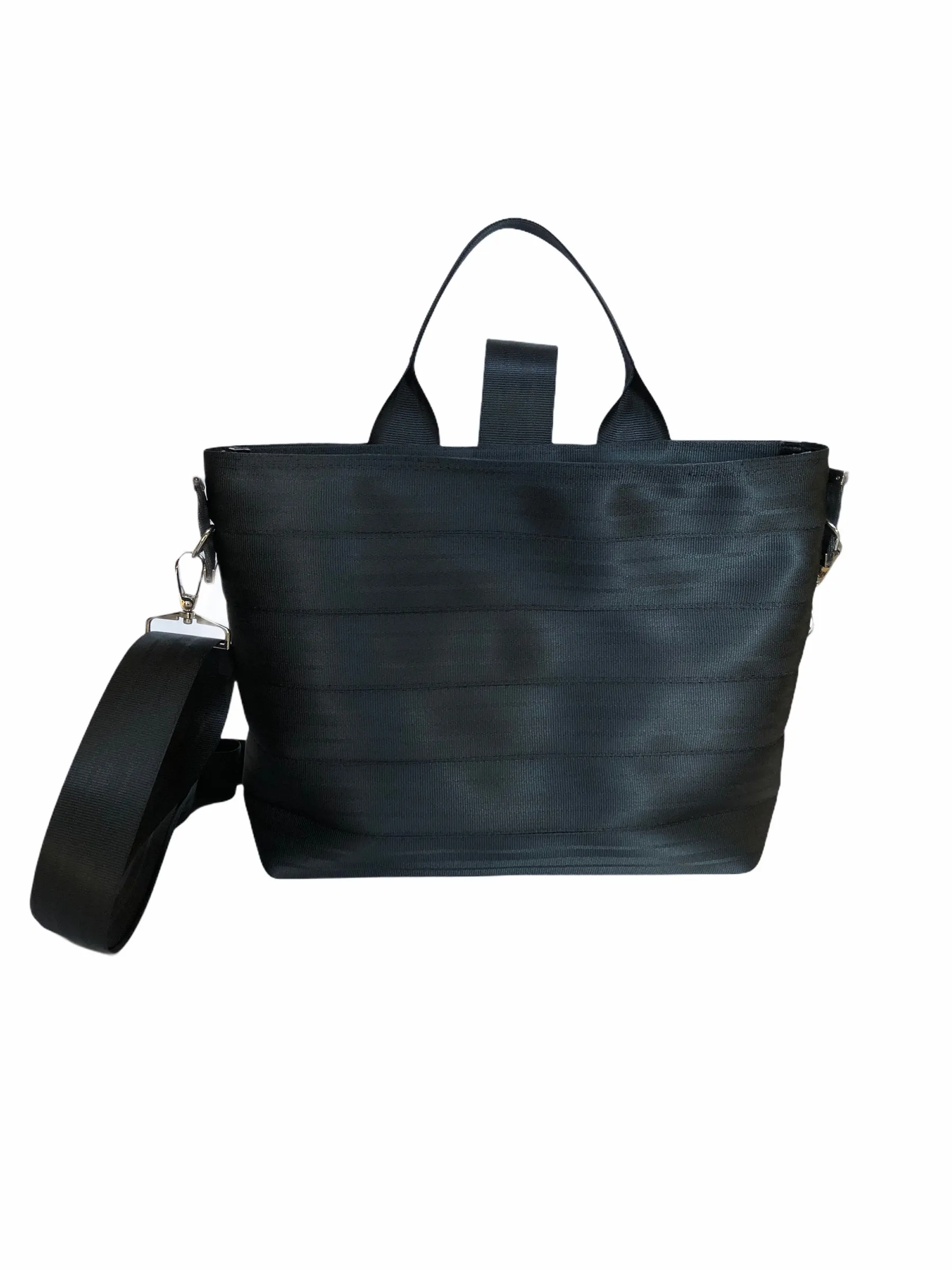 Pure Detroit OFFICIAL -  Convertible Tote Seatbelt Bag - Black PRE ORDER
