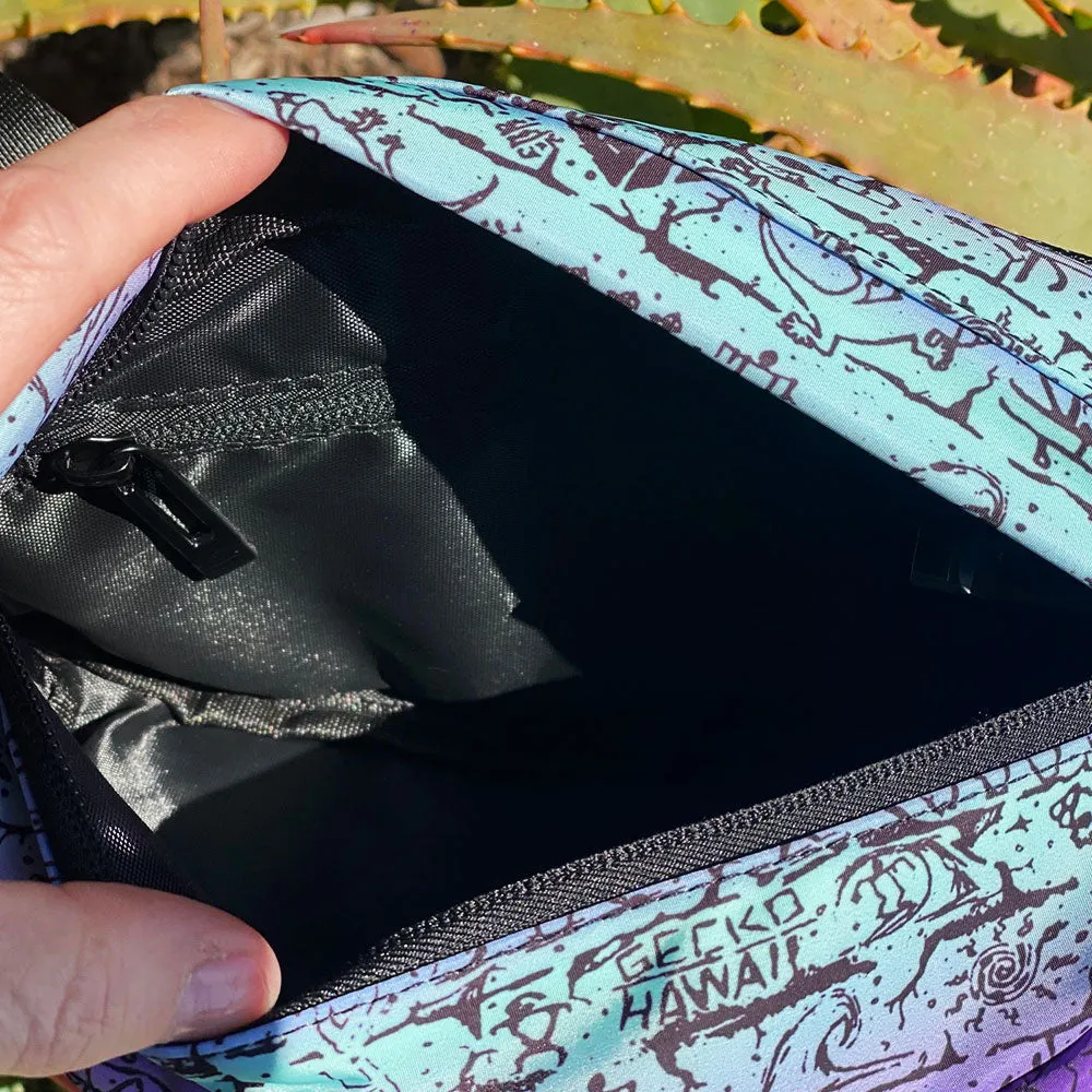 Purple Mint Tie-Dye Fanny/Shoulder Pack