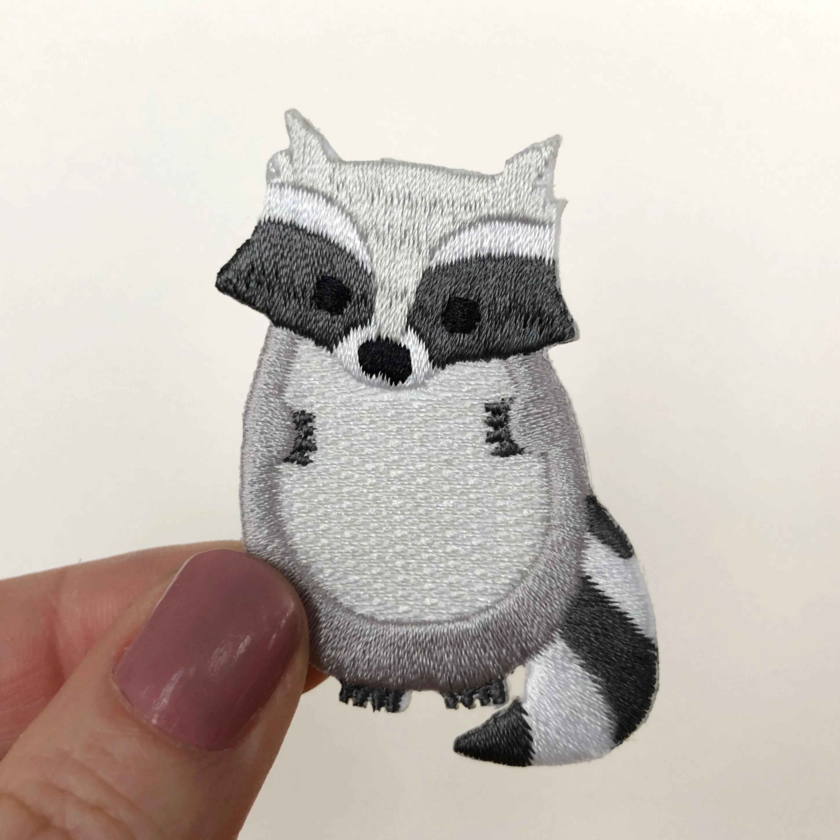Raccoon Iron-On Patch