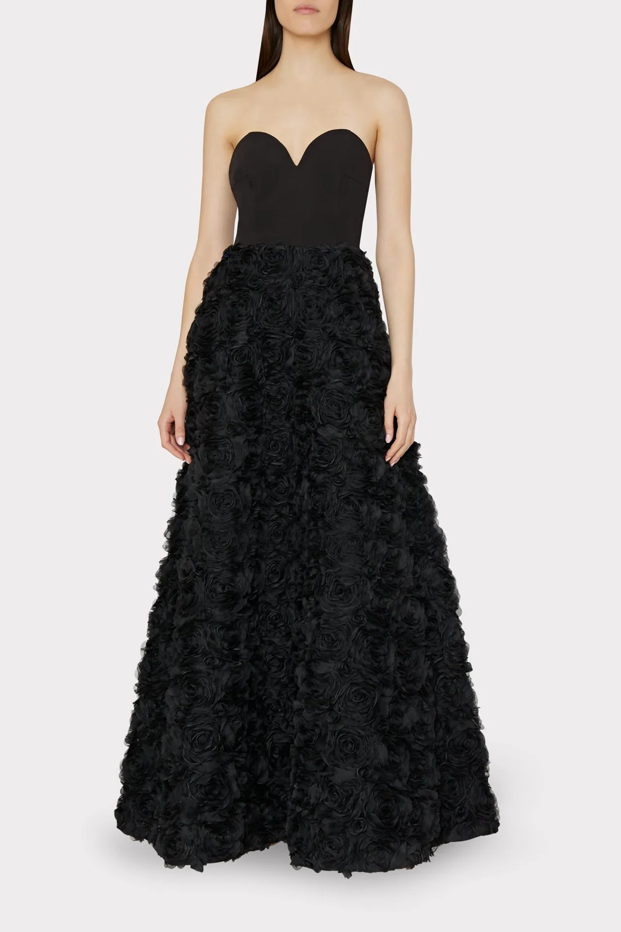 Roxy Mesh Rose Gown