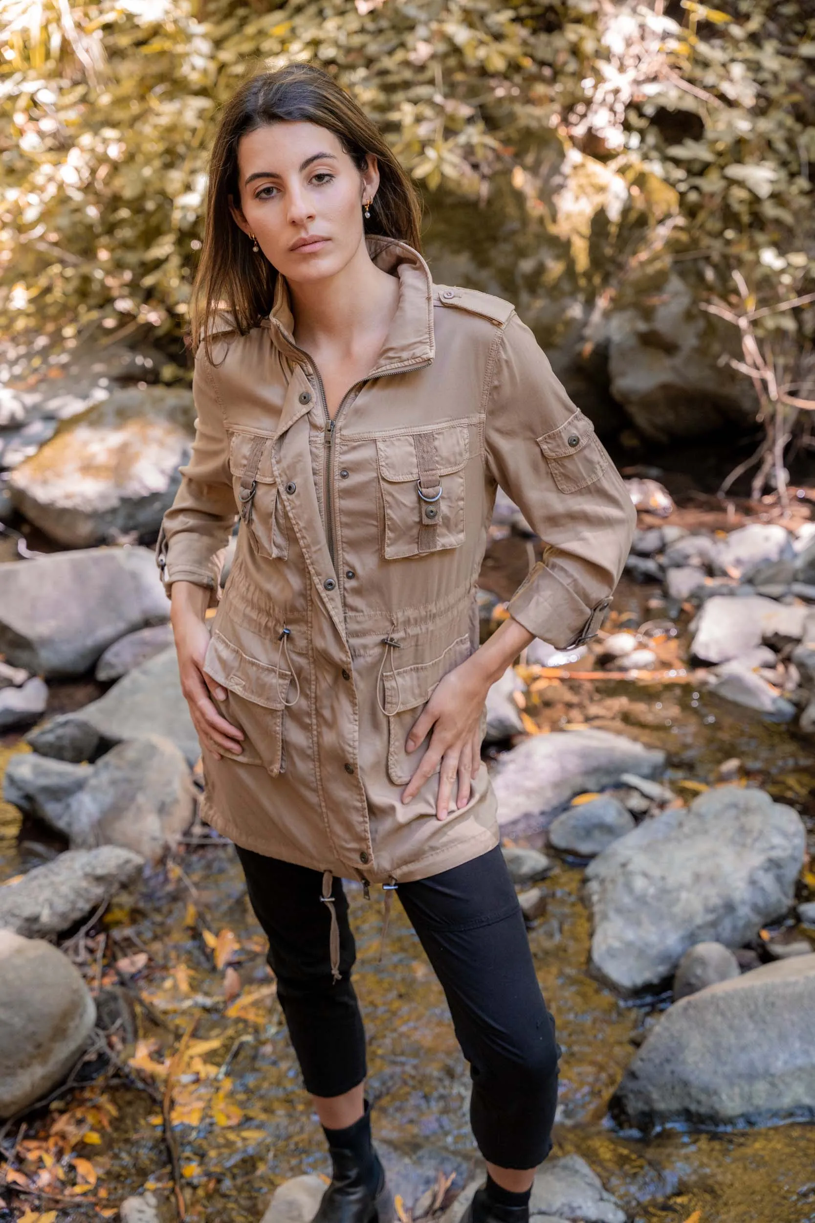 Sabri Stretch Cupro Jacket