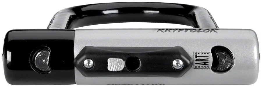 Security - Kryptonite KryptoLok U-Lock - 4 x 9", Includes 4' cable-bracket