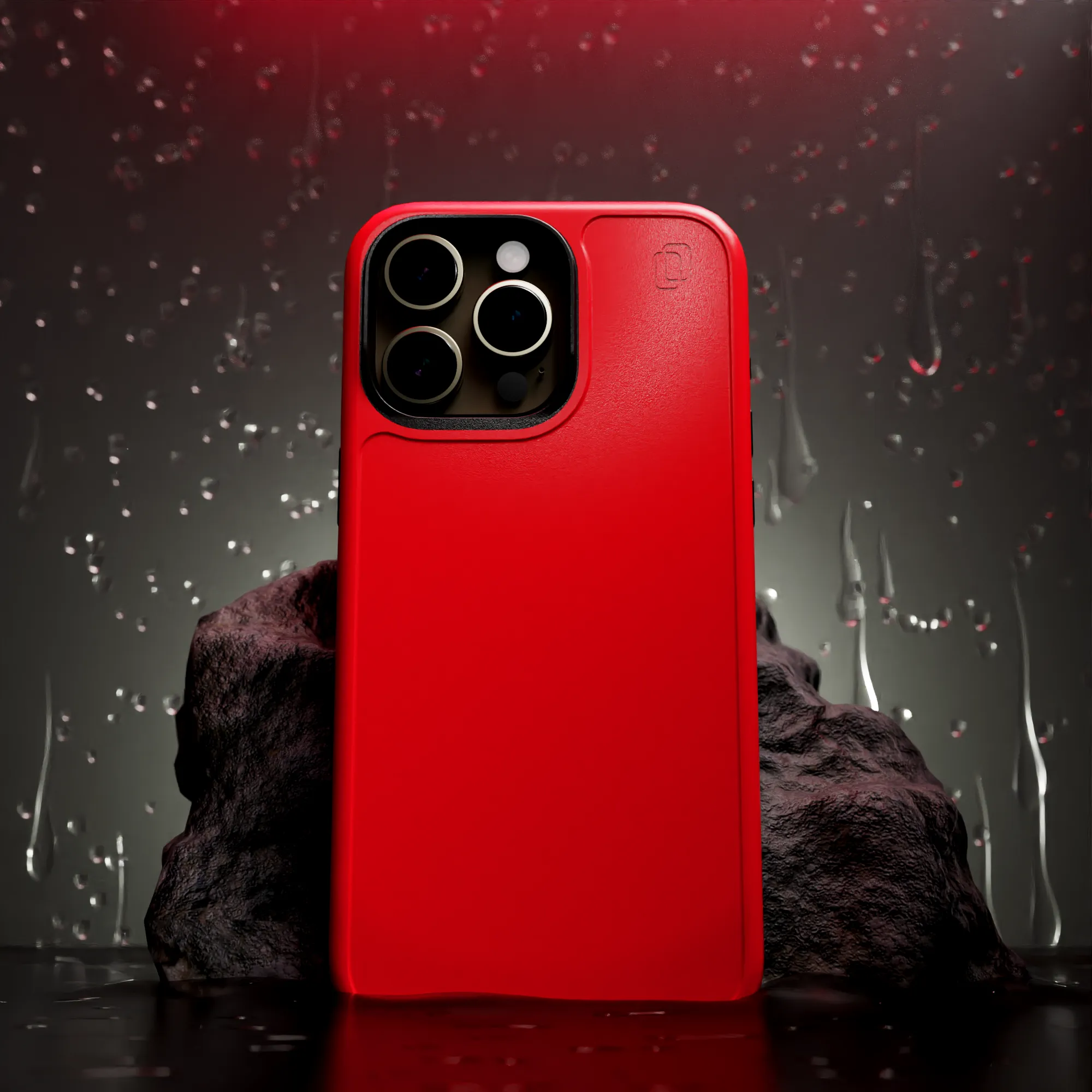 Shock-Absorbent Magsafe® Case for Apple iPhone 15 | Scarlet Red | Fortitude Series
