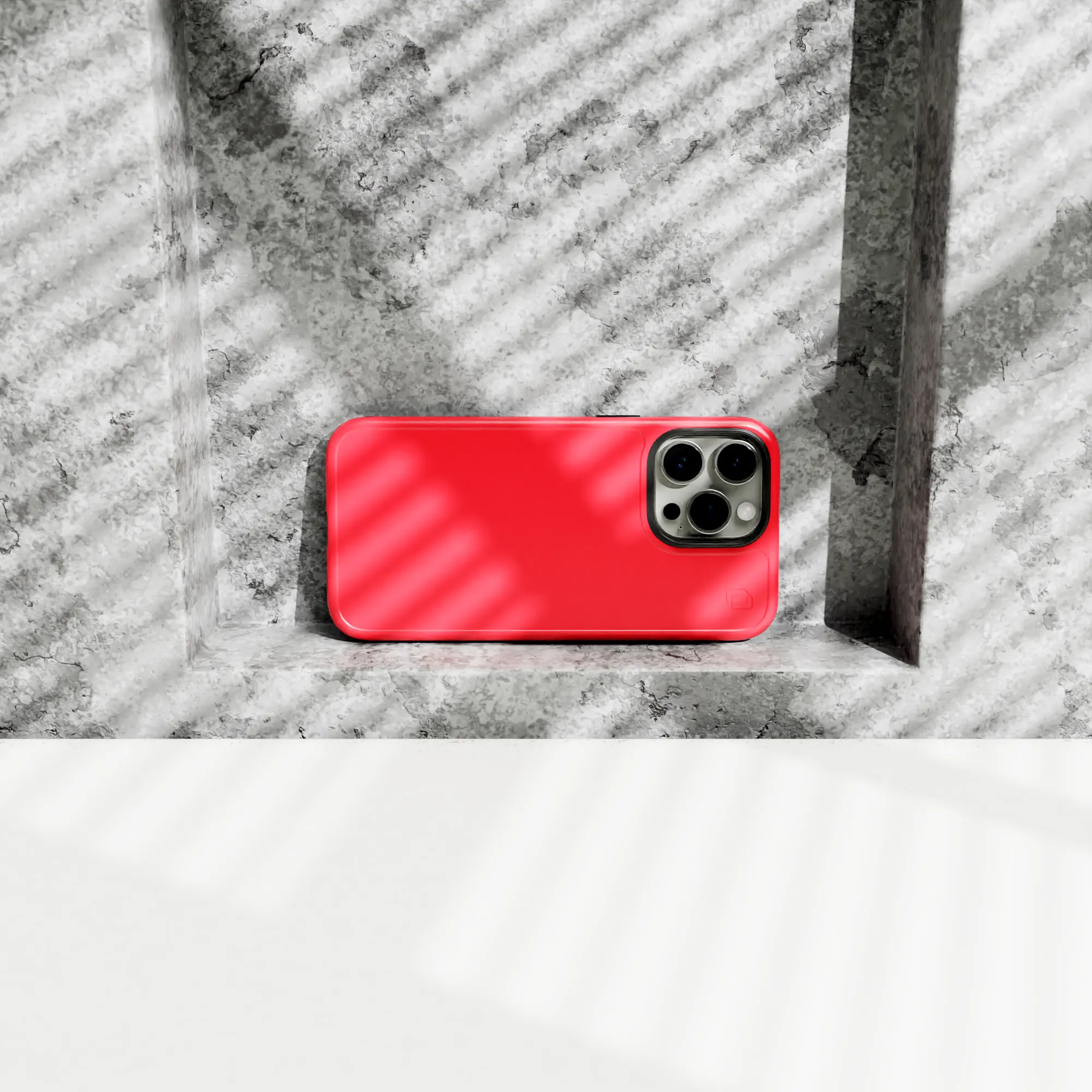Shock-Absorbent Magsafe® Case for Apple iPhone 15 | Scarlet Red | Fortitude Series