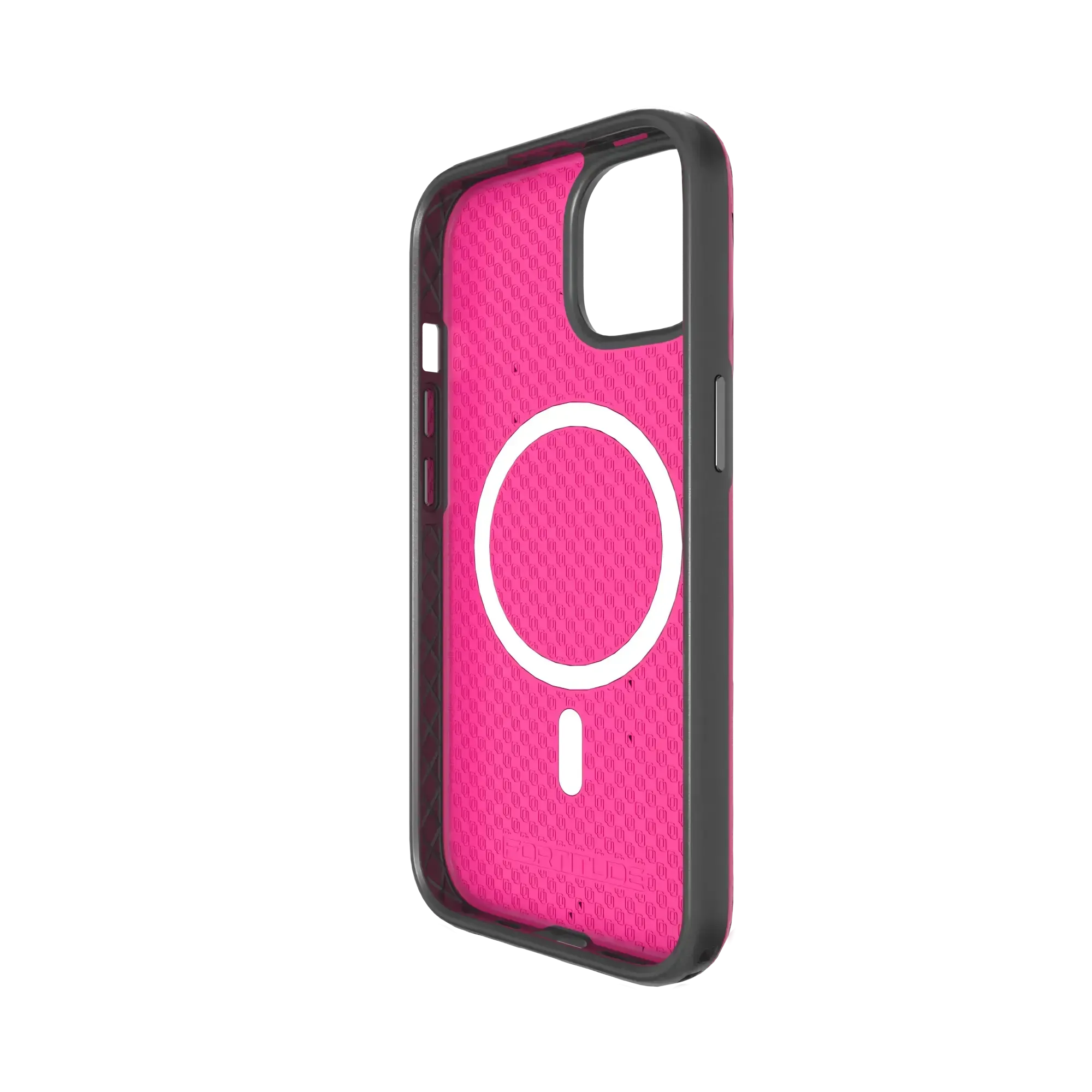 Shock-Absorbent Magsafe® Case for Apple iPhone 15 | Vivid Magenta | Fortitude Series