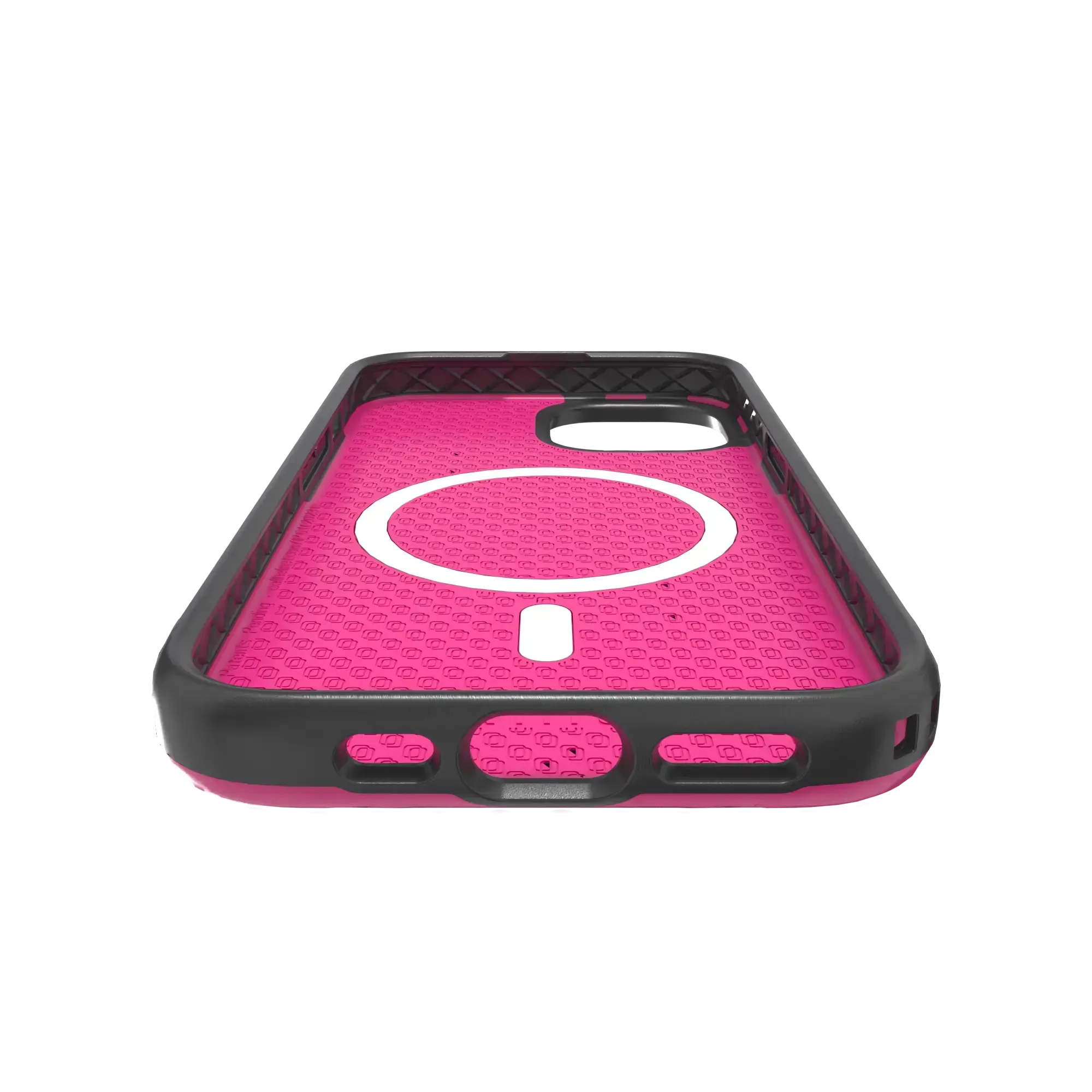 Shock-Absorbent Magsafe® Case for Apple iPhone 15 | Vivid Magenta | Fortitude Series