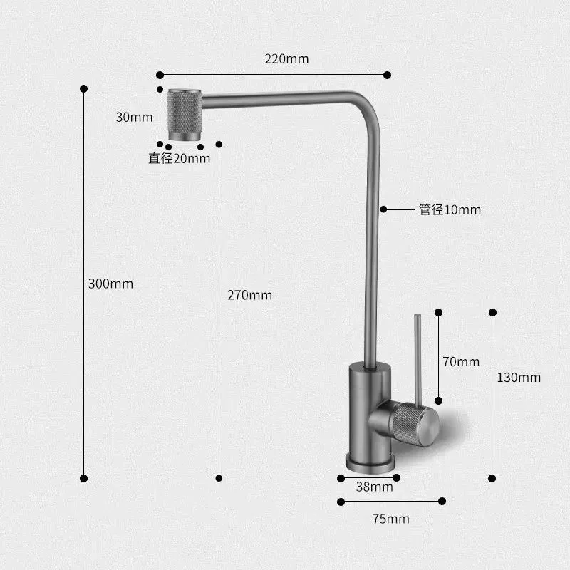 Shrankra - Modern Rotatable Cold Water Kitchen Tap