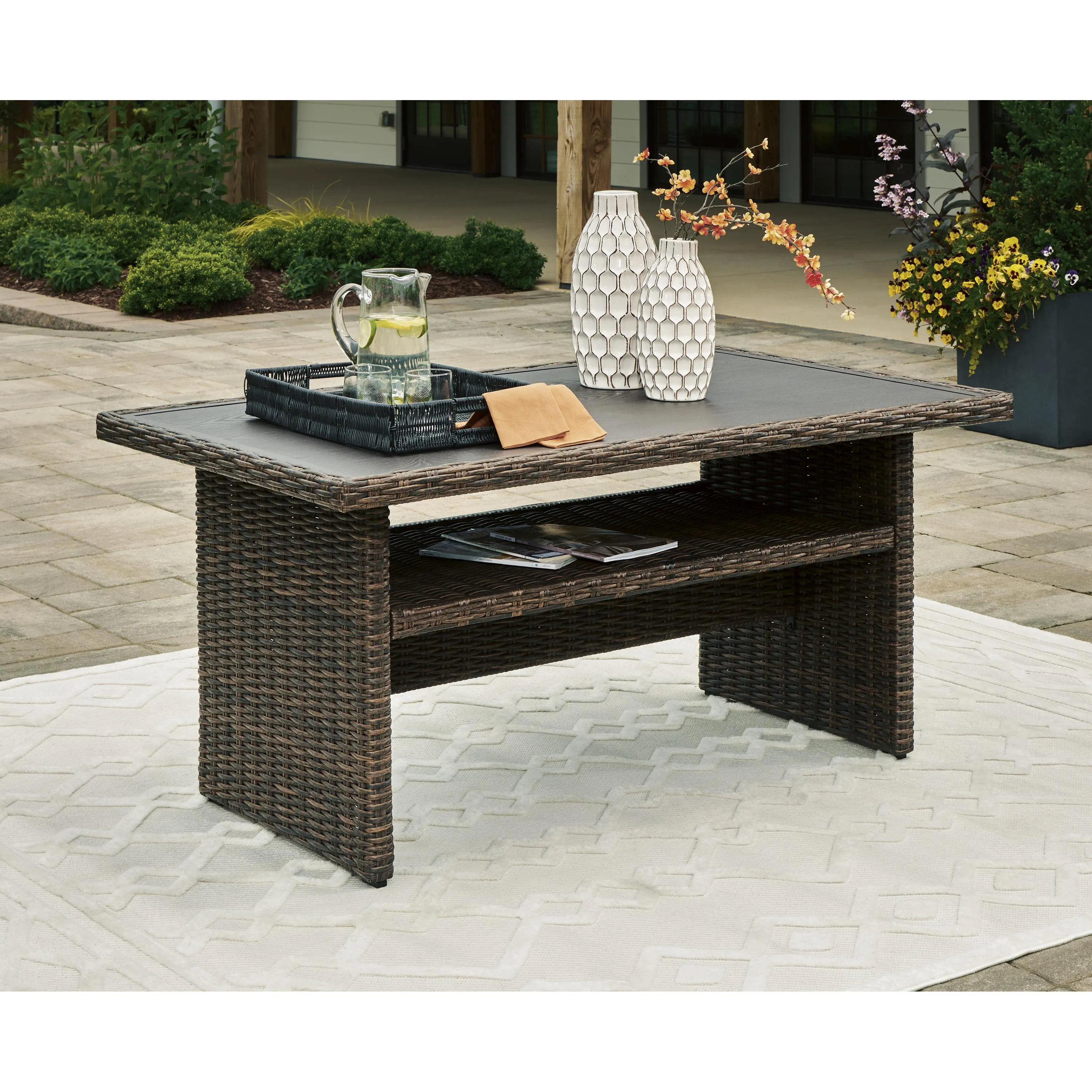 Signature Design by Ashley Brook Ranch P465-625 Rectangular Multi-Use Table