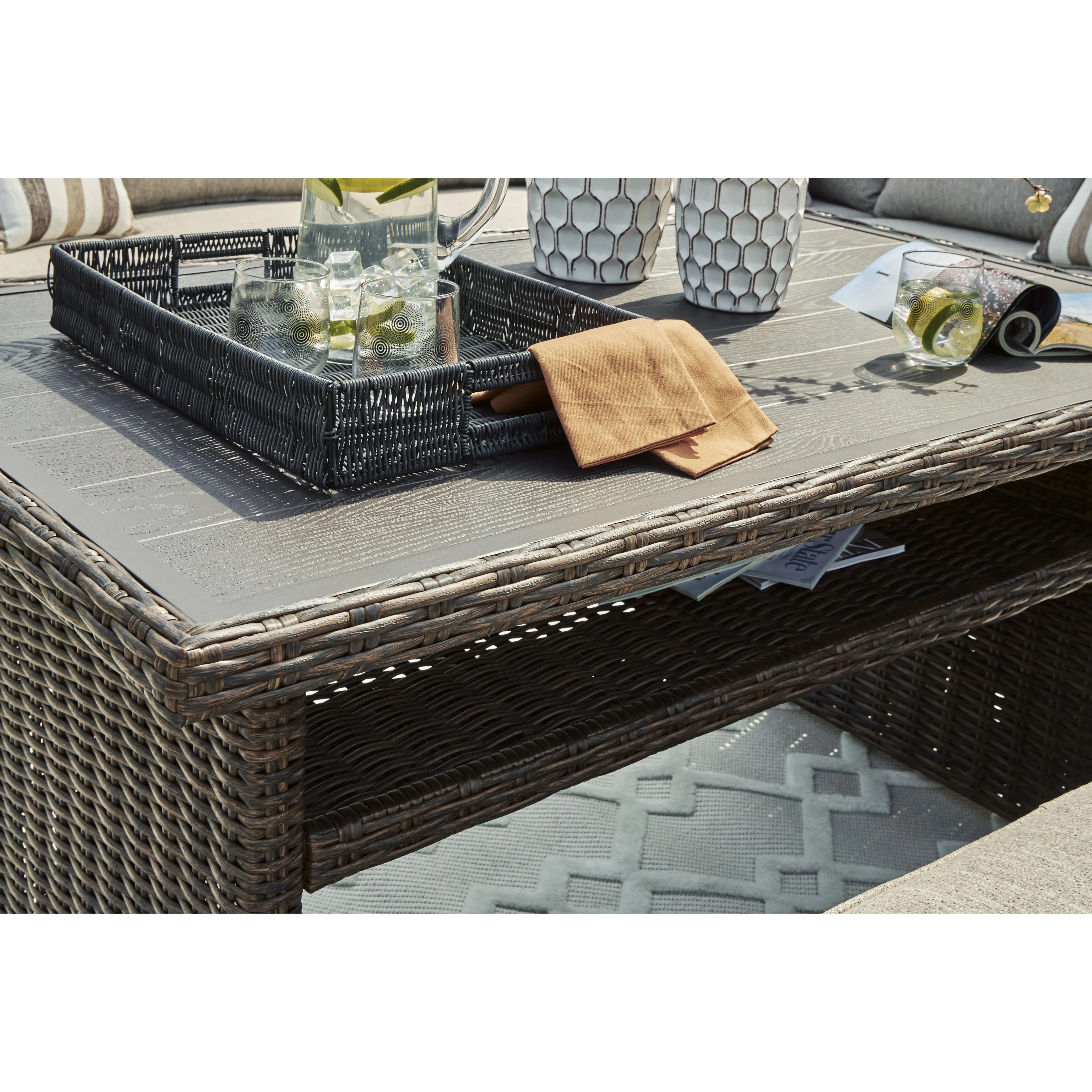 Signature Design by Ashley Brook Ranch P465-625 Rectangular Multi-Use Table
