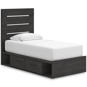 Signature Design by Ashley Hollivern Twin Panel Bed with Storage PCB2108-53/PCB2108-150/B100-11