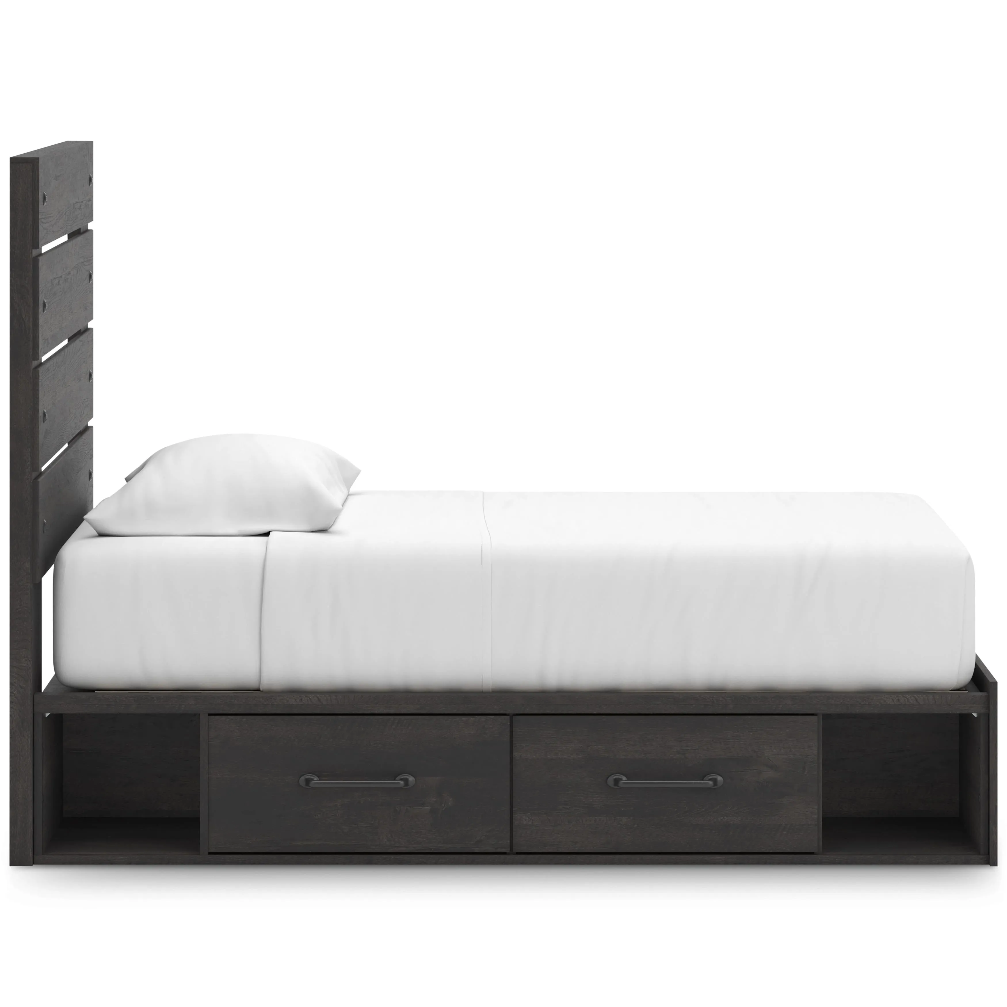 Signature Design by Ashley Hollivern Twin Panel Bed with Storage PCB2108-53/PCB2108-150/B100-11
