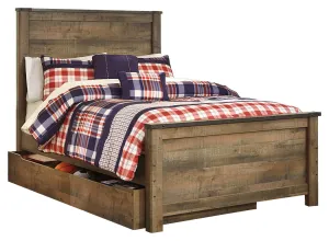 Signature Design by Ashley Trinell Full Panel Bed with 1 Large Storage Drawer