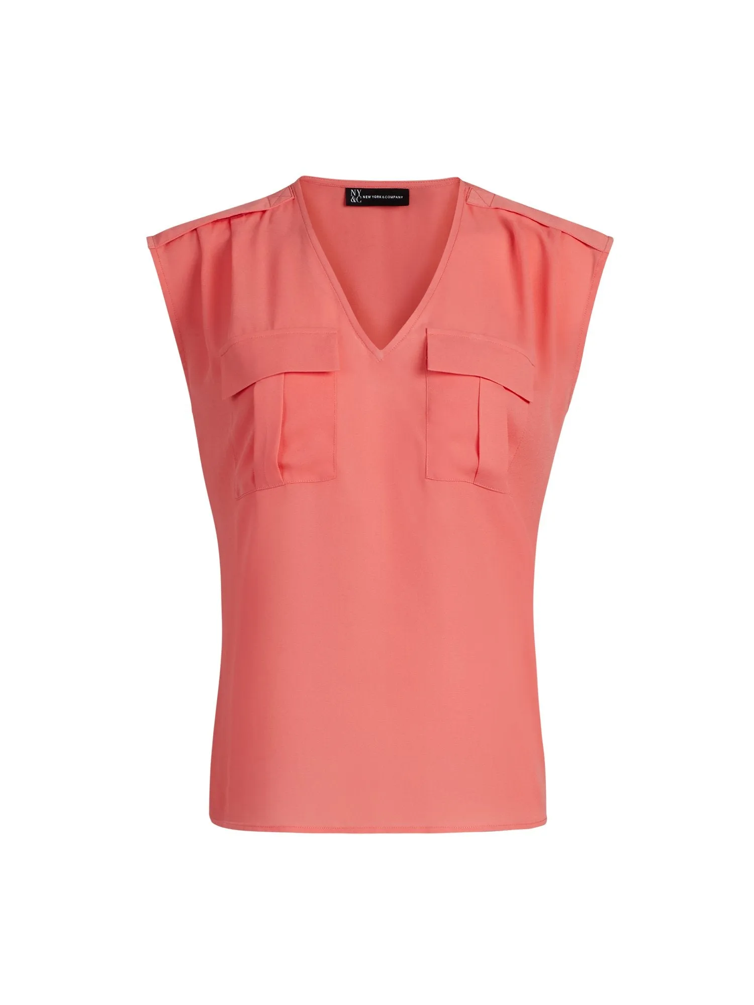 Sleeveless Pull-Over Utility Blouse