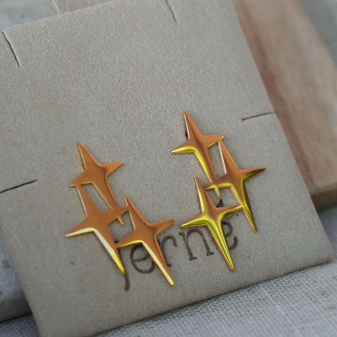 Star cluster Stud earring
