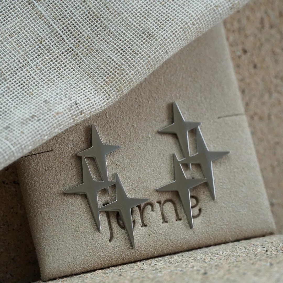 Star cluster Stud earring