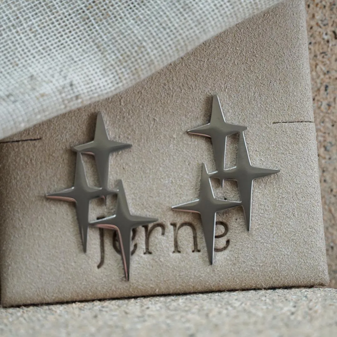 Star cluster Stud earring