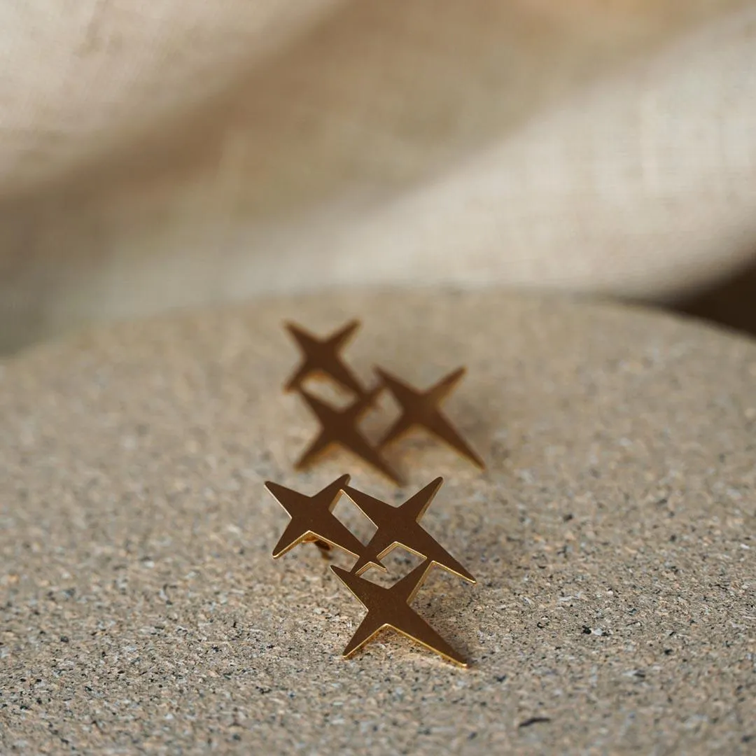 Star cluster Stud earring