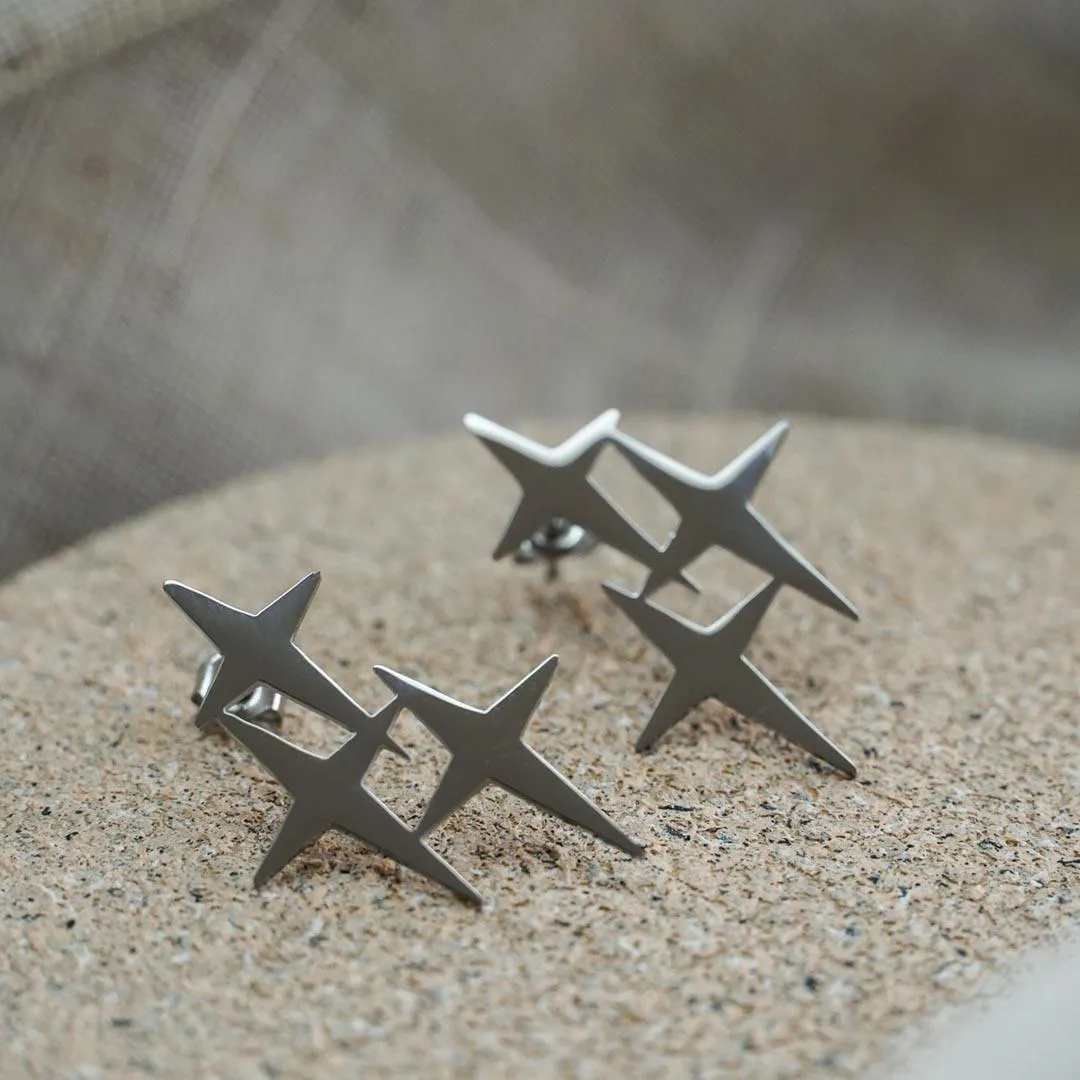 Star cluster Stud earring