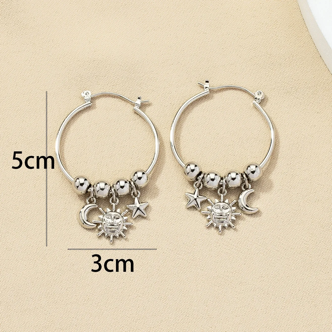 Starry Night Earrings - Street Style Metal Earrings for Fashion Enthusiasts