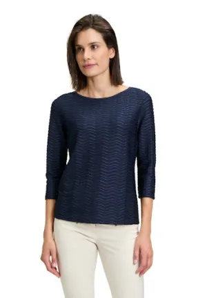 Structured Shirt With Boat Neck