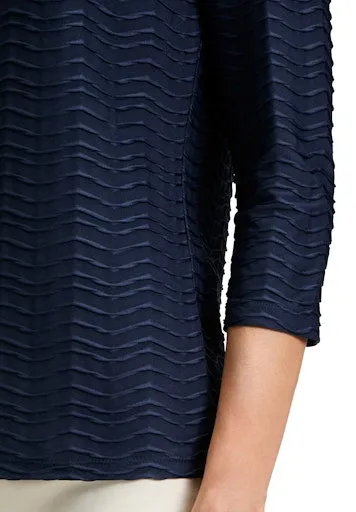 Structured Shirt With Boat Neck